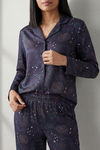 Zivame Buttersoft Knit Poly Pyjama Set - Evening Blue — thumbnail 5